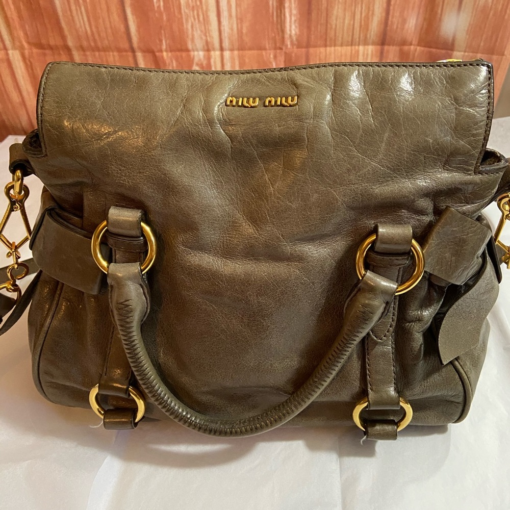 Miu Miu designer crossbody bag.